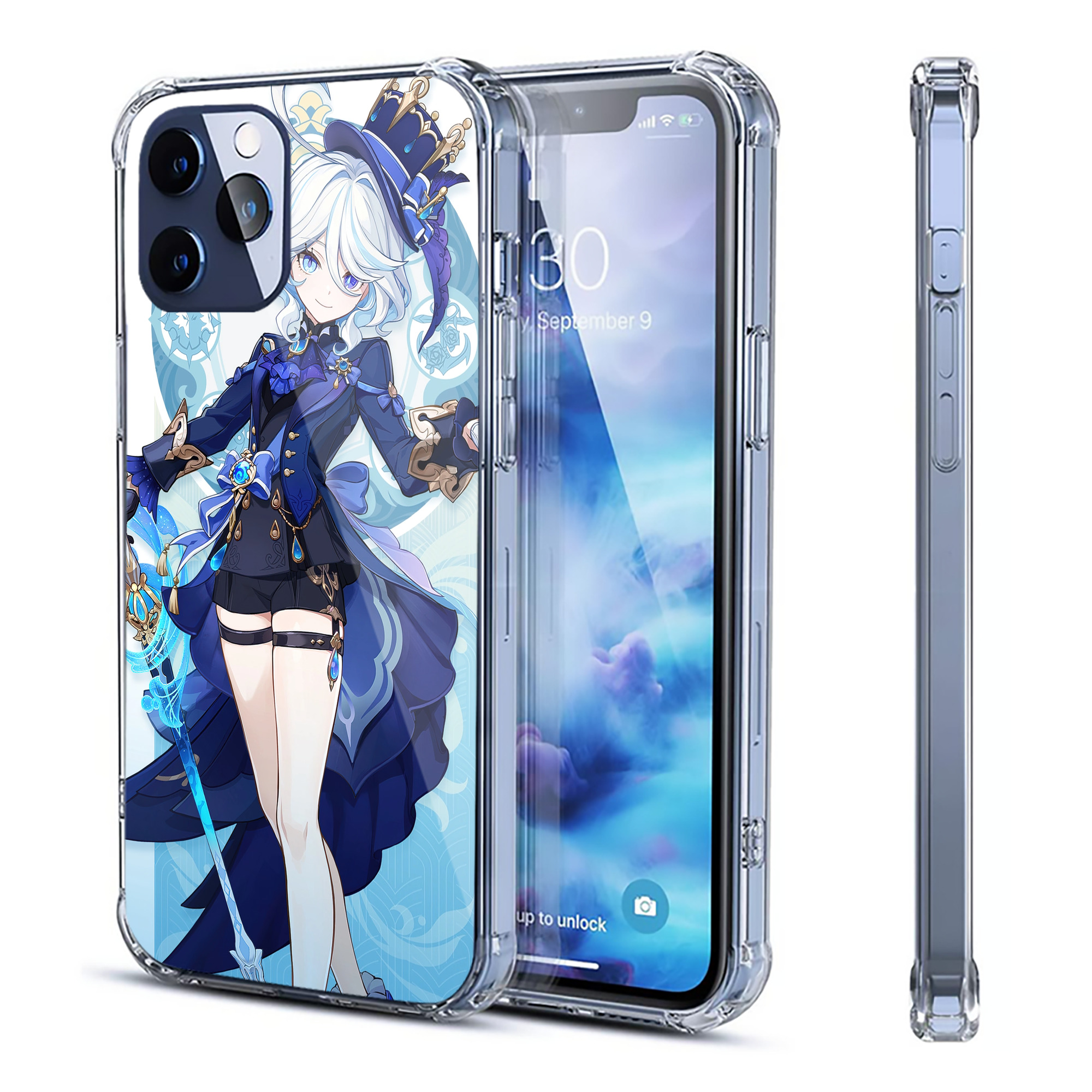 げんし神 genshin 【iPhone 12シリーズ対応】透明スマホケース（クリアソフトケース）